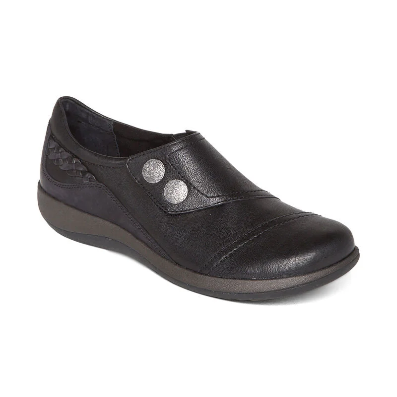 Women's casual shoes with shock - absorbing soles for a smooth stride AETREX KARINA BLACK Women's casual shoes with shock - absorbing soles for a smooth stride AETREX KARINA BLACK