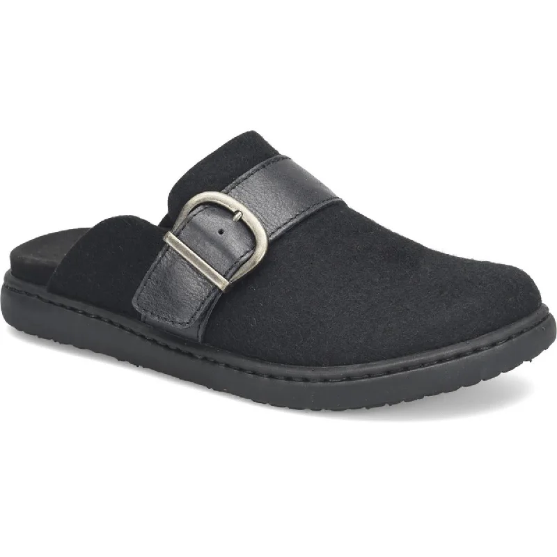 Women's Geometric - Patterned Ballet Flats in Multicolor for a Fashion - Forward Look Born Womens Lia Leather Trim Wool Clogs