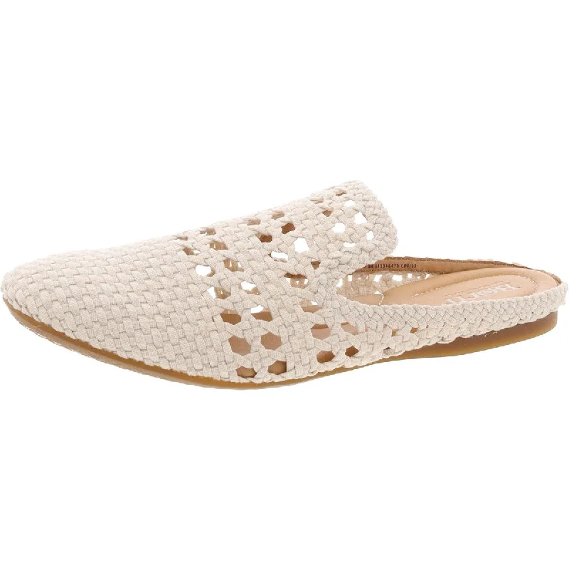 Women's Bow - Embellished Ballet Flats with a Platform Sole in Red for Added Height Born Womens Cameo II Woven Mules Women's Bow - Embellished Ballet Flats with a Platform Sole in Red for Added Height Born Womens Cameo II Woven Mules