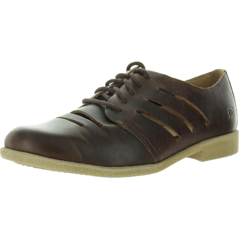 Women's Tassel - Trimmed Ballet Flats in Olive Green for a Trendy Twist Born Womens Lace-Up Leather Loafers