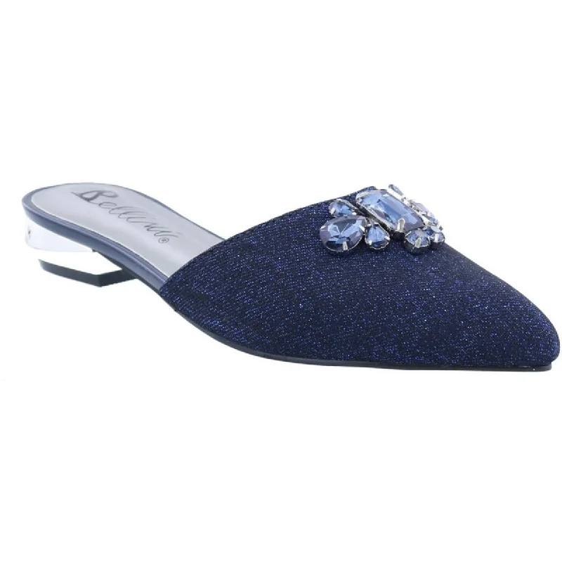 Women's Embroidered Floral Pattern Ballet Flats in White for a Spring - Inspired Outfit Bellini Womens Fierce Embellished Knit Mules Women's Embroidered Floral Pattern Ballet Flats in White for a Spring - Inspired Outfit Bellini Womens Fierce Embellished Knit Mules