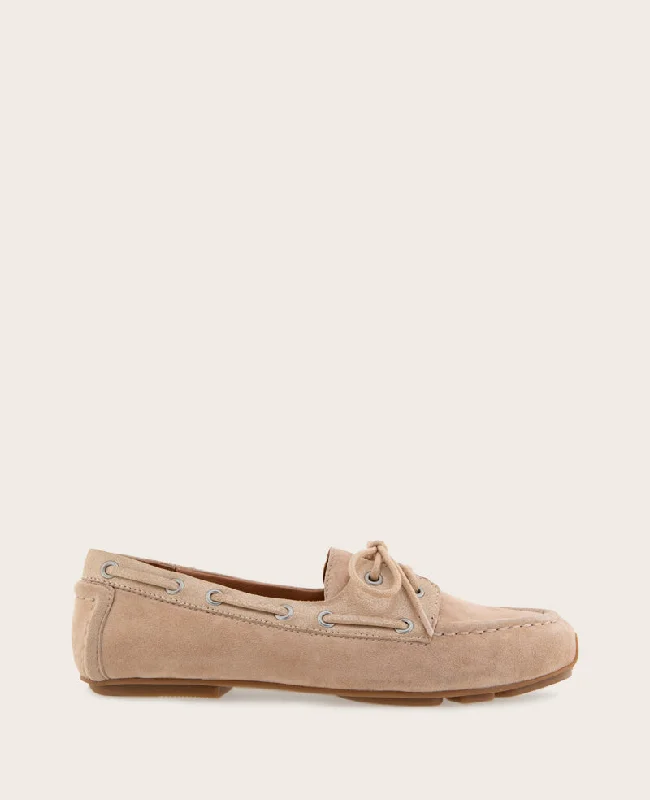 Women's Glitter - Embellished Loafers in Silver for a Sparkly Party Look GENTLE SOULS - Marina Suede Boat Shoe