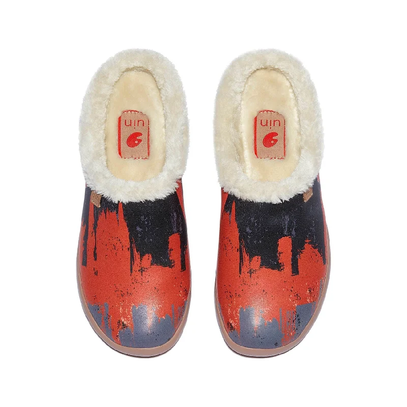 Women's Faux Fur Lined Slippers with Memory Foam Insoles in Pink for Cozy Nights The Mark Malaga Men