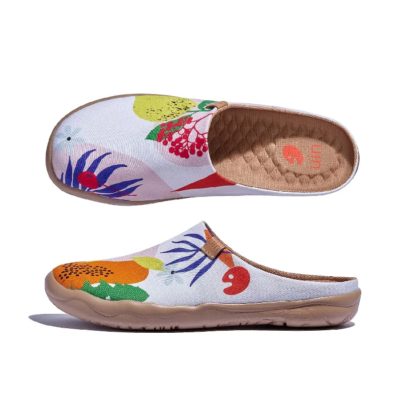 Women's Faux Fur Lined Slippers with Memory Foam Insoles in Pink for Cozy Nights Summer Fruits Malaga Women