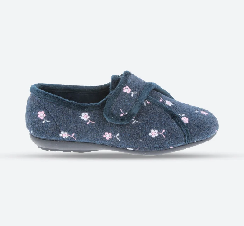 Women's Backless Slippers with a Furry Trim in Light Pink for a Cute and Casual Look Womens Wide Fit DB Savannah Slippers