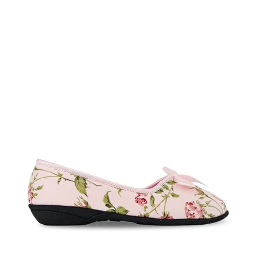 Women's Moccasin - Style Slippers with Fringe Detail in Brown for a Rustic Look Grosby Womens Vera Comfortable Printed Slippers Pale Pink