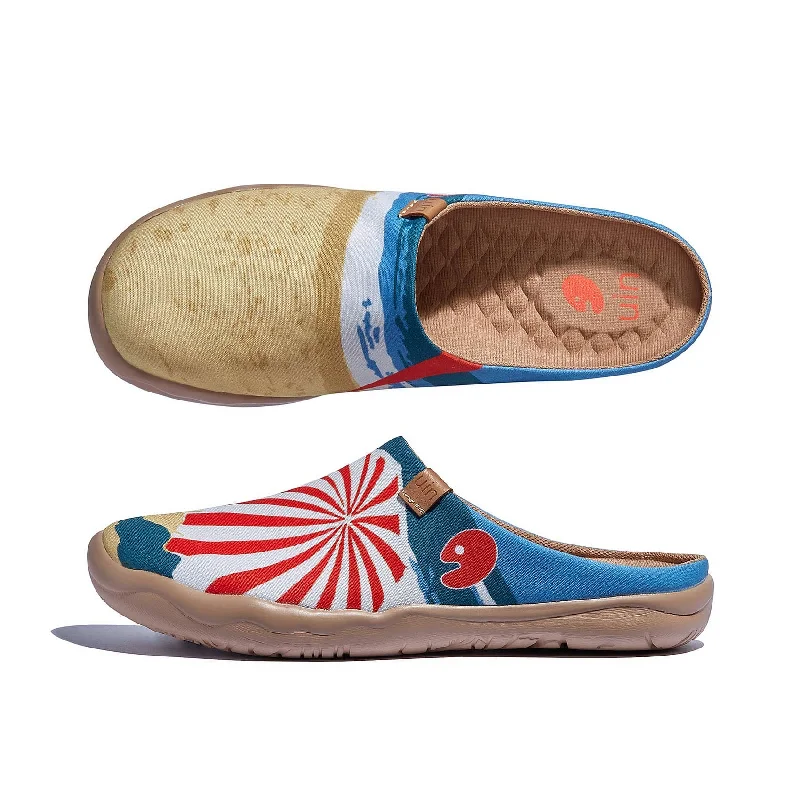 Women's Gel - Cushioned Slippers with a Soft Sole in Blue for All - Day Comfort Sunshine Beach Malaga Women