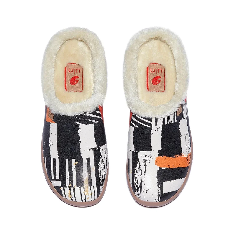 Women's Leather Slippers with a Hand - Stitched Design in Burgundy for Durability Midnight Street 2 Malaga Men