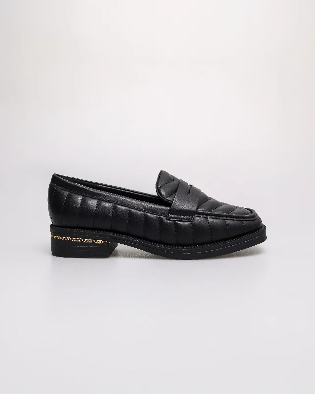 Women's Geometric - Patterned Loafers in Multicolor for a Fashion - Forward Look Tomaz FL079 Ladies Quilted Elegance Penny Loafers