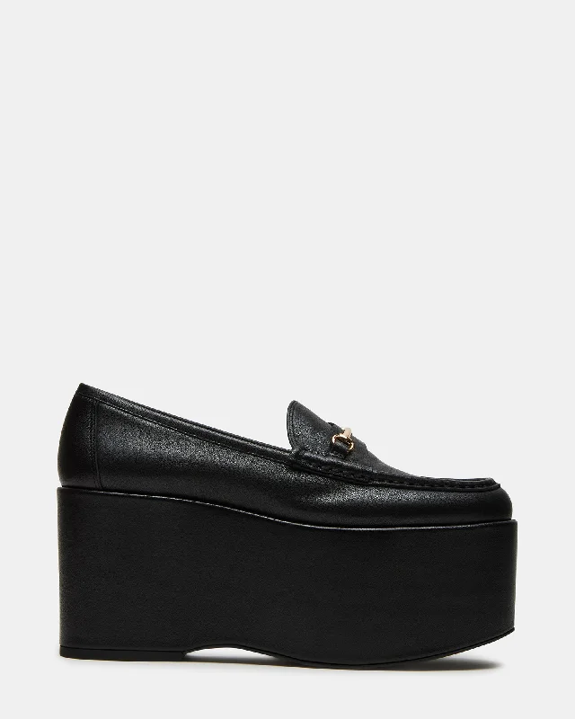 Women's Memory Foam Insole Loafers in Pink for Added Comfort MAUREEN BLACK LEATHER Women's Memory Foam Insole Loafers in Pink for Added Comfort MAUREEN BLACK LEATHER