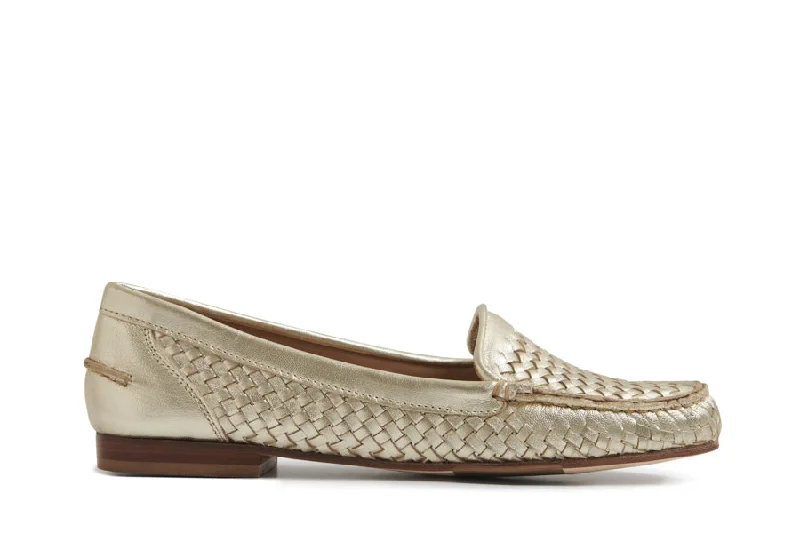 Women's Glitter - Embellished Loafers in Silver for a Sparkly Party Look SALENTO