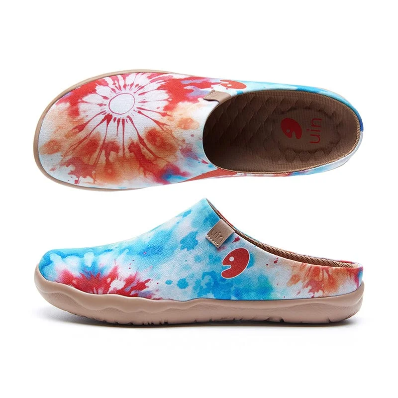 Women's Leather Slippers with a Hand - Stitched Design in Burgundy for Durability The Flare Malaga Women