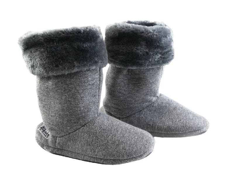 Women's Slippers with a Quilted Pattern in Gray for Added Style Womens Grosby Hoodies Boots Plush Fluffy Grey Slippers Women's Slippers with a Quilted Pattern in Gray for Added Style Womens Grosby Hoodies Boots Plush Fluffy Grey Slippers