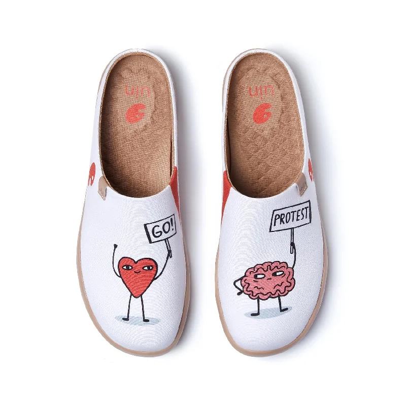 Women's Leather Slippers with a Hand - Stitched Design in Burgundy for Durability Love Wins Malaga Men