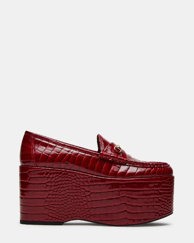 Women's Tassel - Trimmed Loafers with a Low Heel in Olive Green for a Trendy Twist MAUREEN RED CROCODILE Women's Tassel - Trimmed Loafers with a Low Heel in Olive Green for a Trendy Twist MAUREEN RED CROCODILE