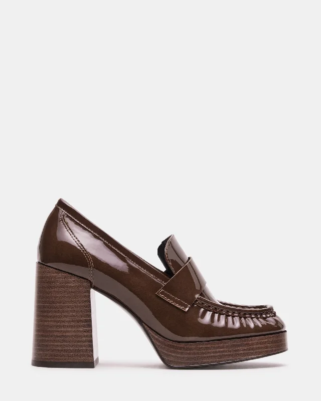 Women's Geometric - Patterned Loafers in Multicolor for a Fashion - Forward Look MUNDAY CAMEL PATENT Women's Geometric - Patterned Loafers in Multicolor for a Fashion - Forward Look MUNDAY CAMEL PATENT