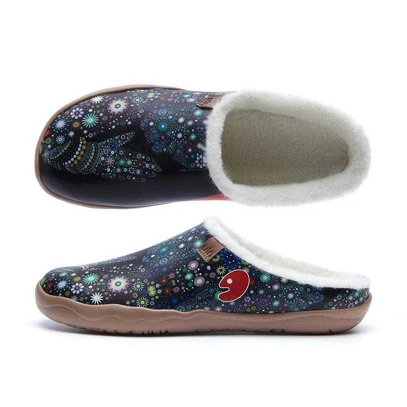 Women's Shearling Lined Slippers with a Fleece Upper in Tan for Ultimate Warmth Pray for Goodness Malaga Women