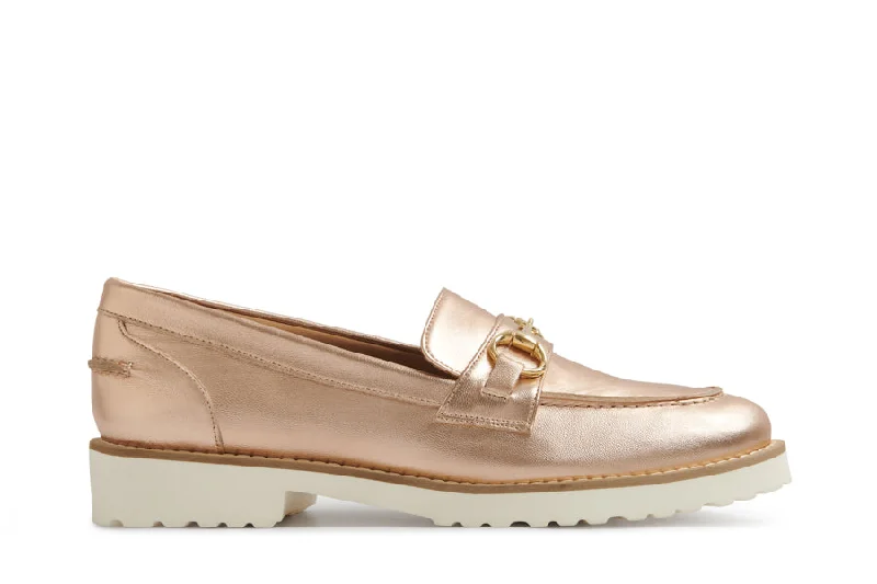 Women's Glitter - Embellished Loafers in Silver for a Sparkly Party Look GILD