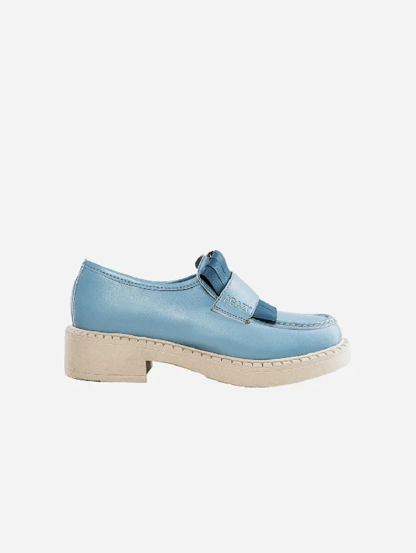 Women's Tassel - Trimmed Loafers with a Low Heel in Olive Green for a Trendy Twist Diane Women's 3 in 1 Apple Leather Vegan Loafers | Sky Blue Women's Tassel - Trimmed Loafers with a Low Heel in Olive Green for a Trendy Twist Diane Women's 3 in 1 Apple Leather Vegan Loafers | Sky Blue