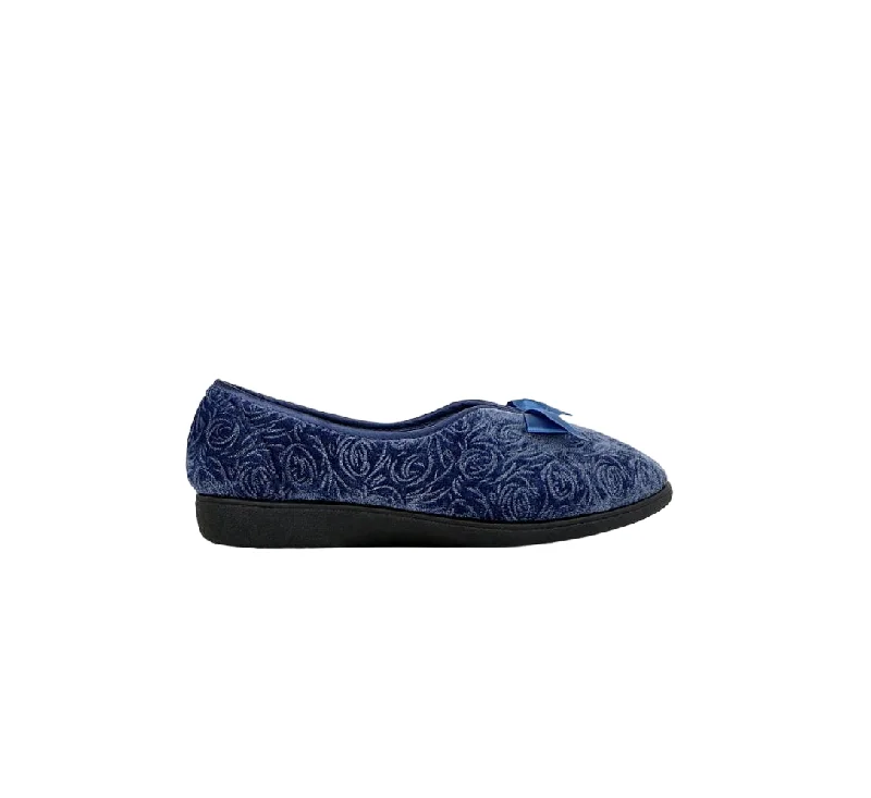 Women's Faux Fur Lined Slippers with Memory Foam Insoles in Pink for Cozy Nights Womens Grosby Viola Blue Slippers Slip On Lightweight Comfortable Casual Shoes