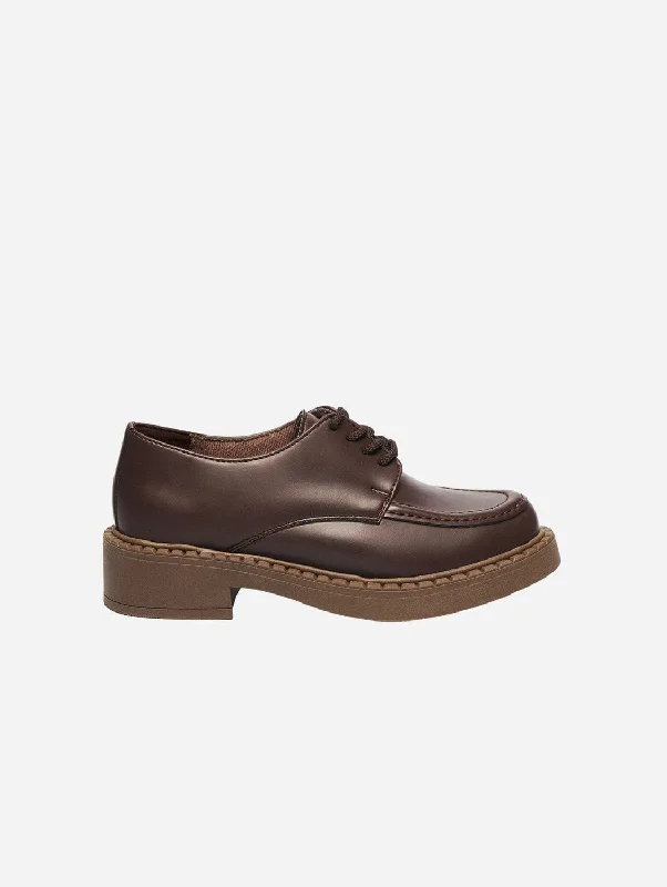 Women's Premium Leather Tassel Loafers in Dark Brown for a Classic Office Look Helen Women's Apple Leather Vegan Loafers | Chocolate Women's Premium Leather Tassel Loafers in Dark Brown for a Classic Office Look Helen Women's Apple Leather Vegan Loafers | Chocolate