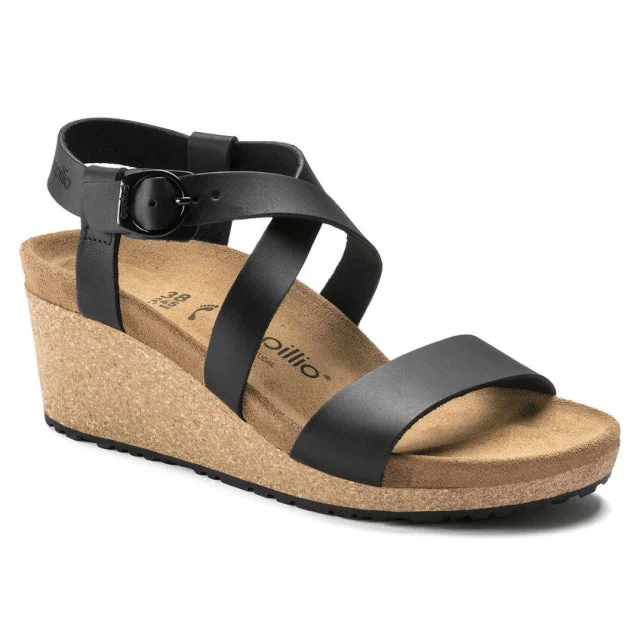 Women's casual shoes in black for a timeless color Sibyl Leather - Narrow