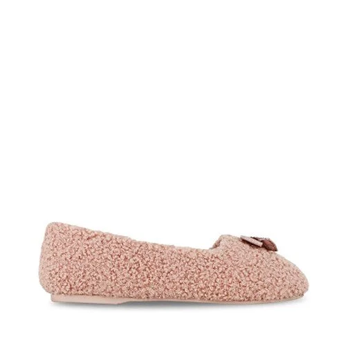 Women's Shearling Lined Slippers with a Fleece Upper in Tan for Ultimate Warmth Grosby Womens Snuggly Comfortable Home Slippers Blush