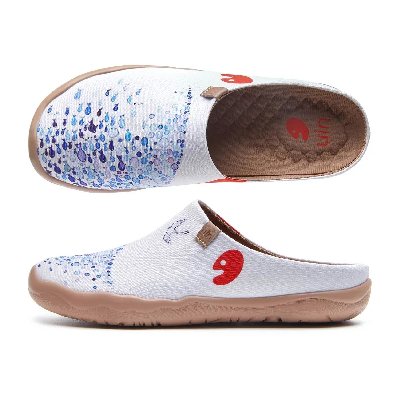 Women's Gel - Cushioned Slippers with a Soft Sole in Blue for All - Day Comfort Pacific Time Malaga Women