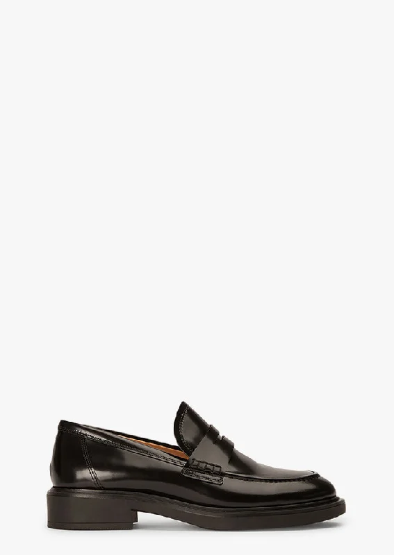 Women's Premium Leather Tassel Loafers in Dark Brown for a Classic Office Look Cherish Black Hi Shine Women's Premium Leather Tassel Loafers in Dark Brown for a Classic Office Look Cherish Black Hi Shine