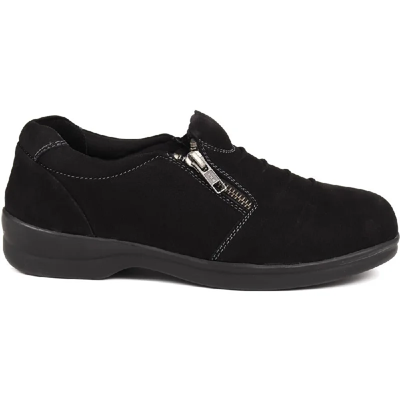 Women's casual platform shoes for added height Extra Wide Fit Leather Shoes - KAYA / 324 606 Women's casual platform shoes for added height Extra Wide Fit Leather Shoes - KAYA / 324 606