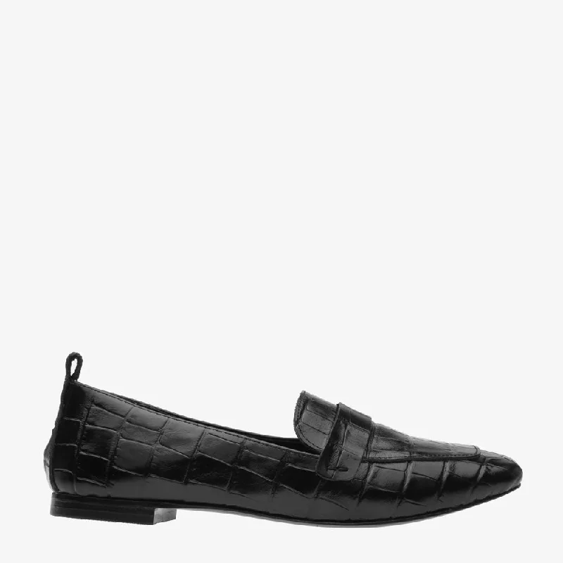 Women's Geometric - Patterned Loafers in Multicolor for a Fashion - Forward LookAlessandra Black Croc leather Loafer Women's Geometric - Patterned Loafers in Multicolor for a Fashion - Forward LookAlessandra Black Croc leather Loafer