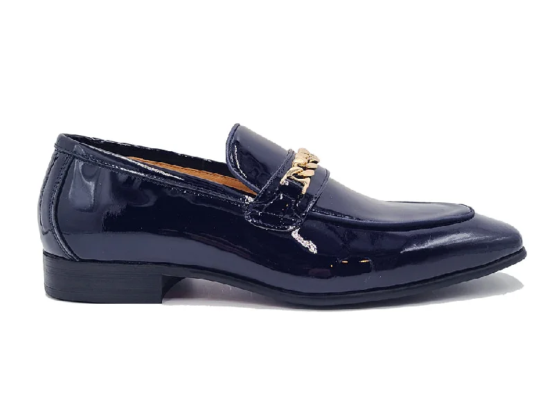 Plus Size Women's Wide - Fit Penny Loafers in Black for All - Day ComfortBeveled Squared Toe Patent Leather Loafer Plus Size Women's Wide - Fit Penny Loafers in Black for All - Day ComfortBeveled Squared Toe Patent Leather Loafer