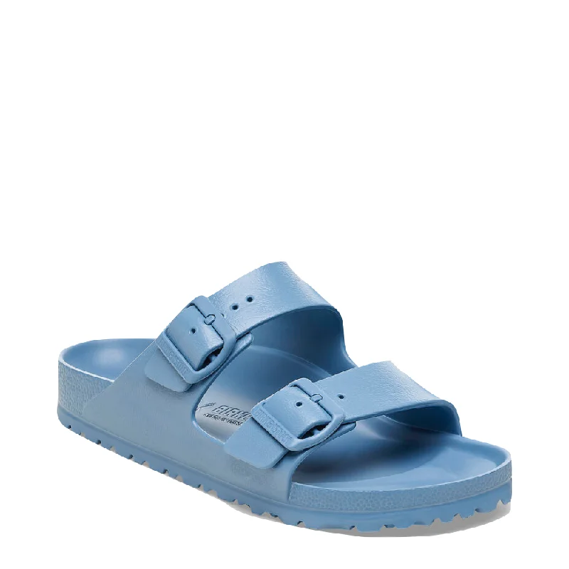 Women's Sandals with a Floral - Printed Upper in Pink for a Feminine Spring LookBirkenstock Women's Arizona EVA Sandal in Elemental Blue Women's Sandals with a Floral - Printed Upper in Pink for a Feminine Spring LookBirkenstock Women's Arizona EVA Sandal in Elemental Blue