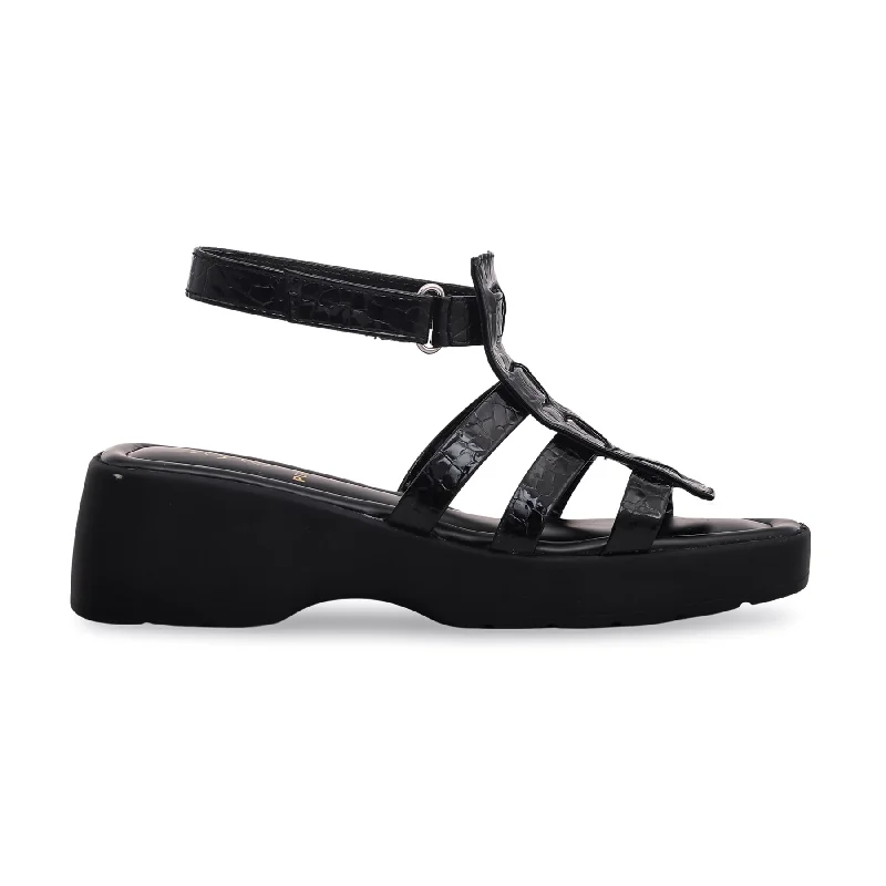 Anti - Slip Women's Sandals with a Grooved Sole in Green for Outdoor AdventuresBlack Formal Sandal PU0173 Anti - Slip Women's Sandals with a Grooved Sole in Green for Outdoor AdventuresBlack Formal Sandal PU0173