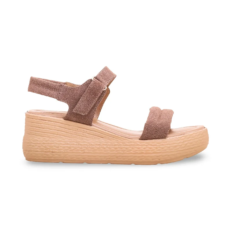 Lightweight Women's Mesh - Paneled Sandals in Yellow for BreathabilityBrown Formal Sandal PU0218 Lightweight Women's Mesh - Paneled Sandals in Yellow for BreathabilityBrown Formal Sandal PU0218
