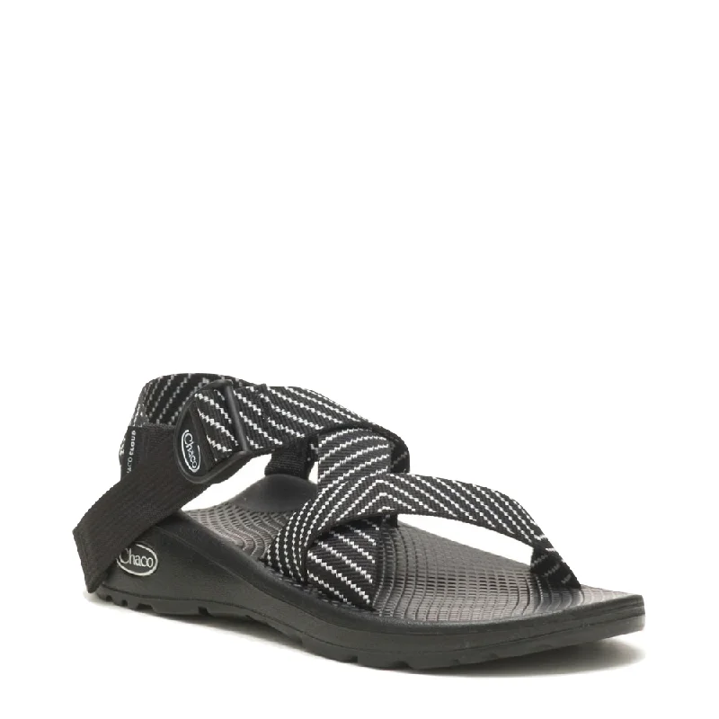 Shock - Absorbing Women's Sandals with a Soft Insole in Black for Active LifestylesChaco Women's Mega Z/Cloud Sandal in Vibin B+W Shock - Absorbing Women's Sandals with a Soft Insole in Black for Active LifestylesChaco Women's Mega Z/Cloud Sandal in Vibin B+W