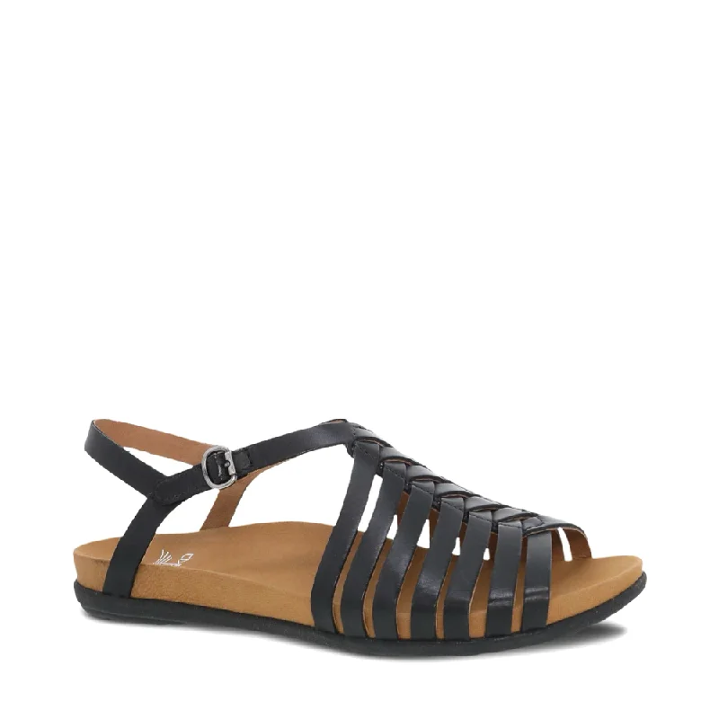Child - Friendly Women's Sandals with a Secure Buckle in Purple for Moms on the GoDansko Women's Jennifer Sandal in Black Child - Friendly Women's Sandals with a Secure Buckle in Purple for Moms on the GoDansko Women's Jennifer Sandal in Black