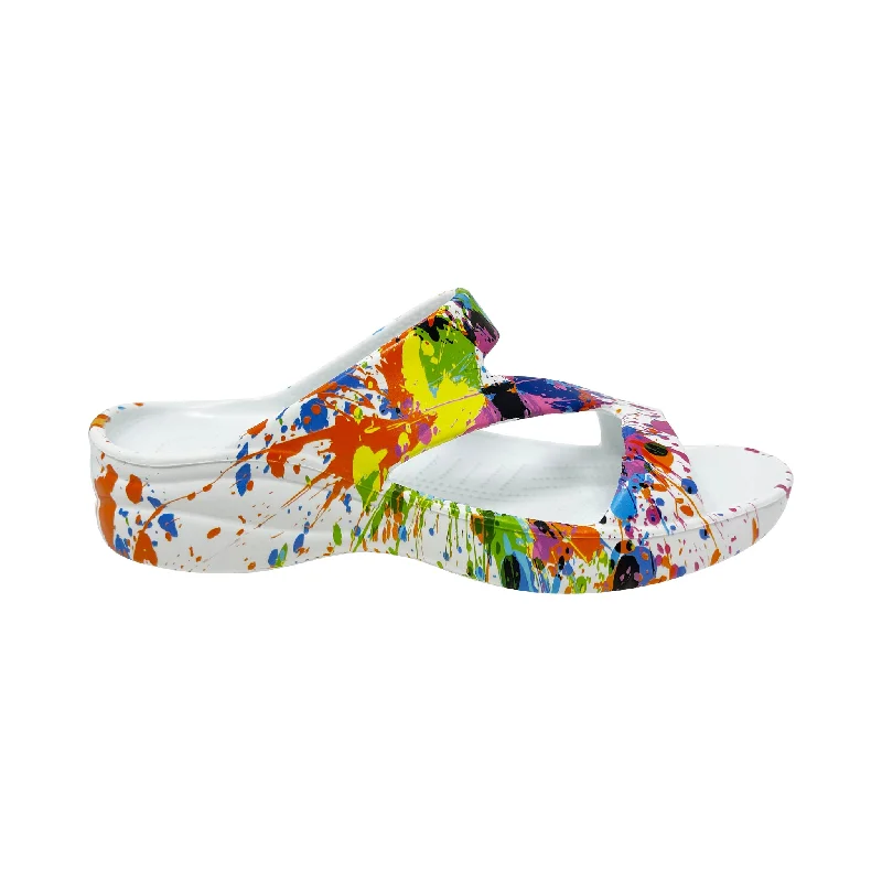 Shock - Absorbing Women's Sandals with a Soft Insole in Black for Active LifestylesWomen's PAW Print Z Sandals - Artist Palette Shock - Absorbing Women's Sandals with a Soft Insole in Black for Active LifestylesWomen's PAW Print Z Sandals - Artist Palette