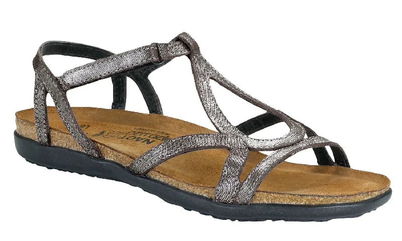 Women's Strappy Gladiator Sandals with Buckle Closures in Tan for a Boho LookDorith - Silver Women's Strappy Gladiator Sandals with Buckle Closures in Tan for a Boho LookDorith - Silver