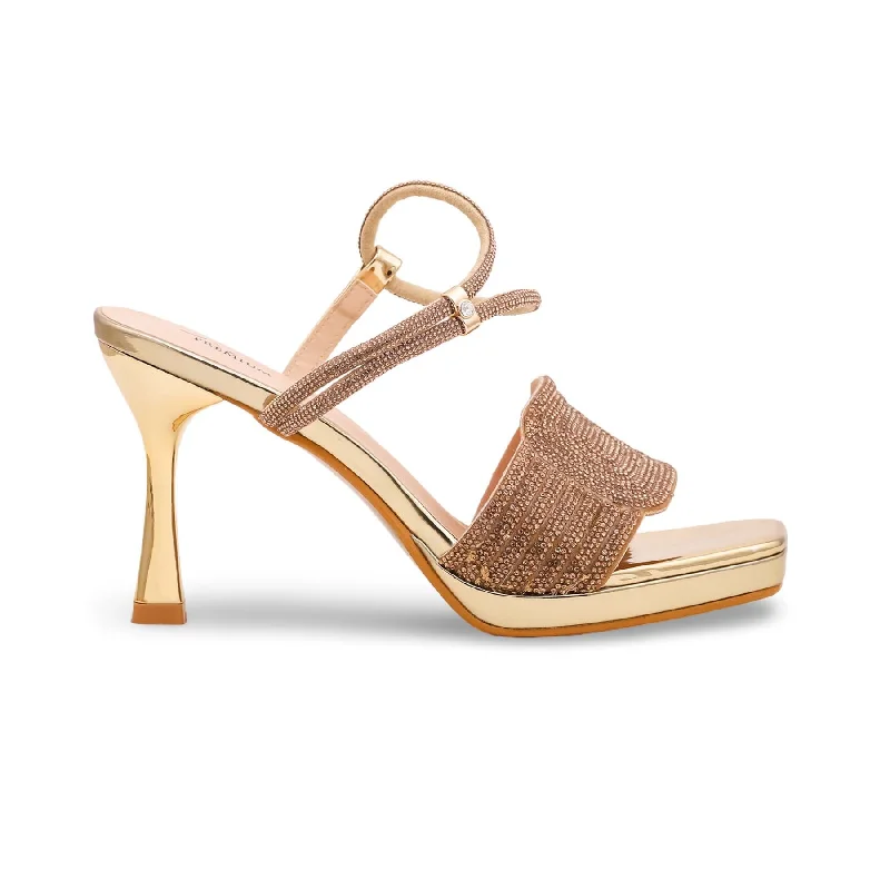 Women's Rhinestone - Embellished Open - Toe Sandals in Silver for a Glamorous Party LookGolden Fancy Bridal Sandal FN5715 Women's Rhinestone - Embellished Open - Toe Sandals in Silver for a Glamorous Party LookGolden Fancy Bridal Sandal FN5715