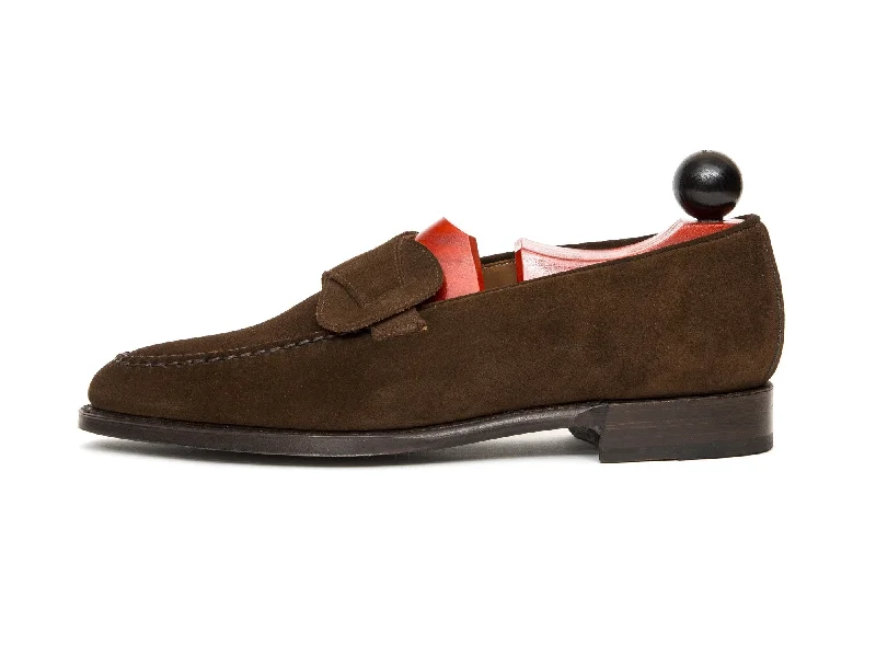 Women's Glitter - Embellished Loafers in Silver for a Sparkly Party LookHawthorne - MTO - Dark Brown Suede - TMG Last - Single Leather Sole Women's Glitter - Embellished Loafers in Silver for a Sparkly Party LookHawthorne - MTO - Dark Brown Suede - TMG Last - Single Leather Sole