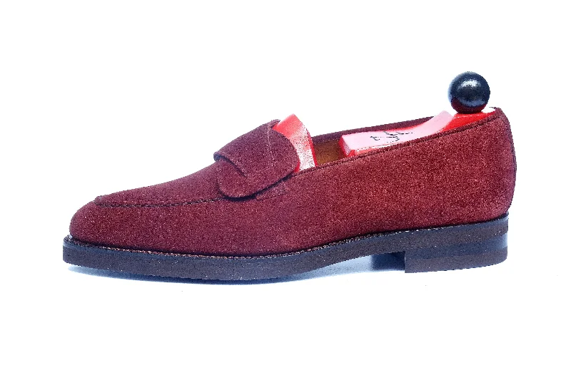 Orthopedic Women's Loafers with Arch Support in Brown for Foot HealthHawthorne - MTO - Burgundy Suede - TMG Last - Double Country Rubber Sole Orthopedic Women's Loafers with Arch Support in Brown for Foot HealthHawthorne - MTO - Burgundy Suede - TMG Last - Double Country Rubber Sole