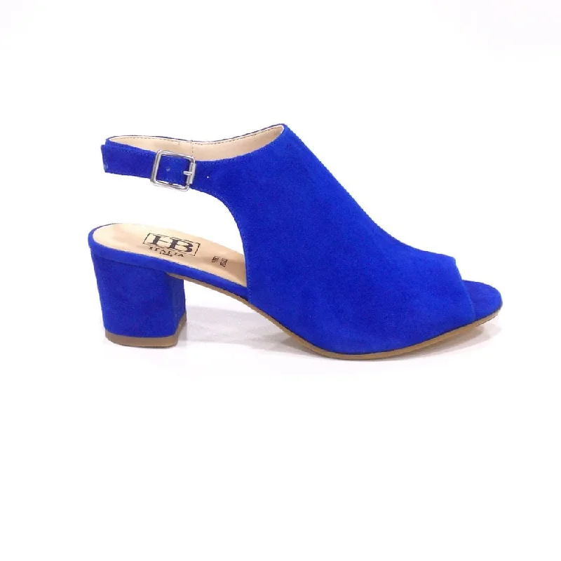 Plus Size Women's Wide - Width Platform Sandals in Black for Added Comfort and HeightHB B692 Cobalt Suede Heeled Sandals Plus Size Women's Wide - Width Platform Sandals in Black for Added Comfort and HeightHB B692 Cobalt Suede Heeled Sandals