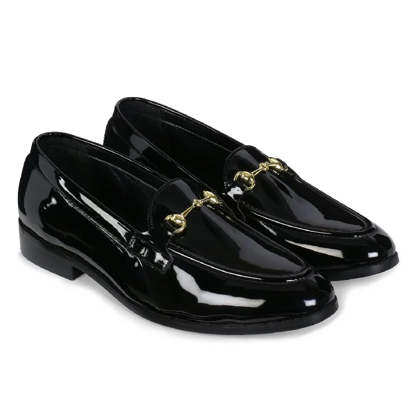 Orthopedic Women's Loafers with Arch Support in Brown for Foot HealthHenley Patent Black Horsebit Buckle Loafers. Orthopedic Women's Loafers with Arch Support in Brown for Foot HealthHenley Patent Black Horsebit Buckle Loafers.