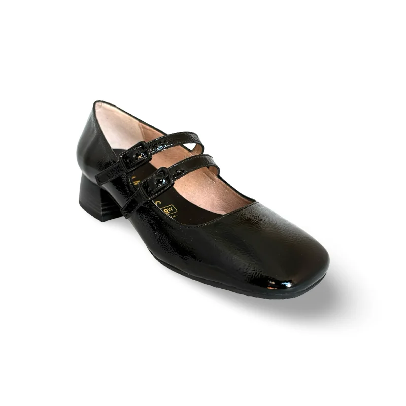 Women's Metallic Foil - Finish Loafers in Gold for a Glamorous Night OutHI242989 Manila Black Double Straps Women's Metallic Foil - Finish Loafers in Gold for a Glamorous Night OutHI242989 Manila Black Double Straps