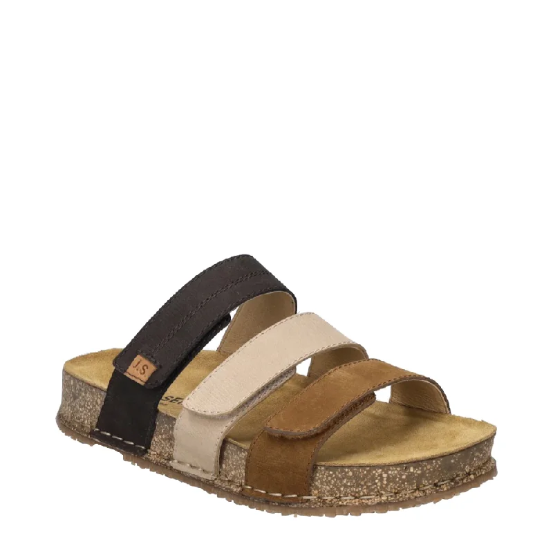 Women's Leather - Strapped Sandals with a Braided Detail in Brown for a Rustic AppealJosef Seibel Women's Hannah 03 Slide Sandal in Castagne Multi Women's Leather - Strapped Sandals with a Braided Detail in Brown for a Rustic AppealJosef Seibel Women's Hannah 03 Slide Sandal in Castagne Multi