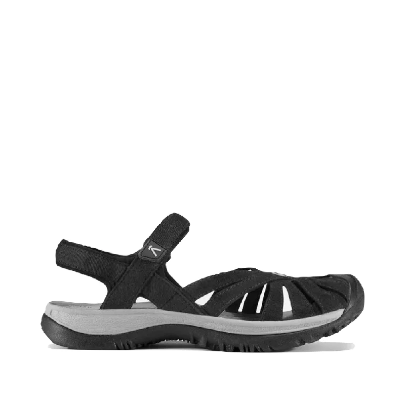 Women's Flat Slide Sandals with a Memory Foam Insole in White for All - Day ComfortKEEN Women's Rose Waterproof Sandal in Black Women's Flat Slide Sandals with a Memory Foam Insole in White for All - Day ComfortKEEN Women's Rose Waterproof Sandal in Black