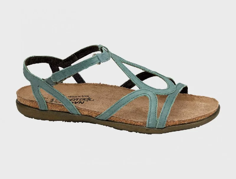 Elastic - Strap Women's Sandals with a Padded Toe in Teal for Easy On - and - OffNaot Dorith Elastic - Strap Women's Sandals with a Padded Toe in Teal for Easy On - and - OffNaot Dorith