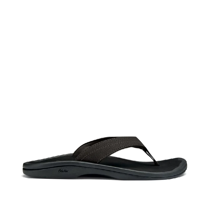 Sustainable Women's Recycled Material Sandals in Beige for Eco - Conscious ShoppersOluKai Women's Ohana Thong Sandal in Black Sustainable Women's Recycled Material Sandals in Beige for Eco - Conscious ShoppersOluKai Women's Ohana Thong Sandal in Black