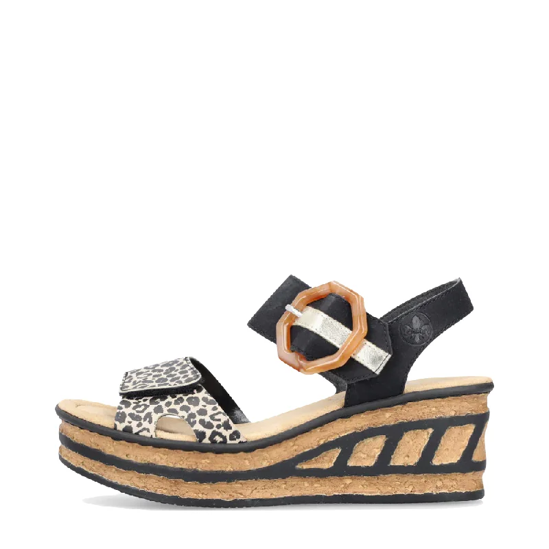 Adjustable Strap Women's Sandals with a Padded Heel in Pink for a Custom FitRieker Women's Rose 76 Buckle Strap Wedge Sandal in Black Multi Adjustable Strap Women's Sandals with a Padded Heel in Pink for a Custom FitRieker Women's Rose 76 Buckle Strap Wedge Sandal in Black Multi